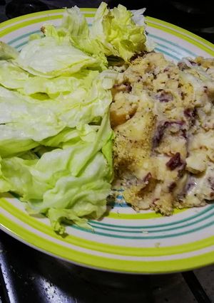 Una foto de Budín de Coliflor
