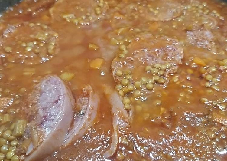 Lenticchie con lo zampone