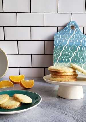 Una foto de Cookies de mandarina, coco y semillas de amapola