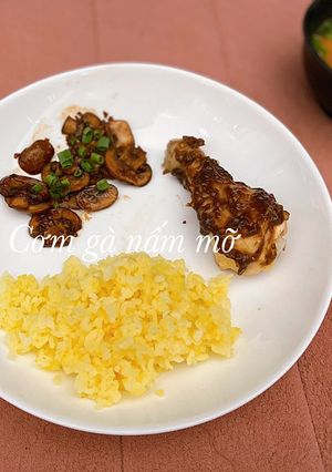 Hình của món Cơm gà nấm mỡ - ăn dặm.