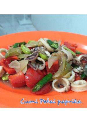 Foto resep Cumi Petai Paprika