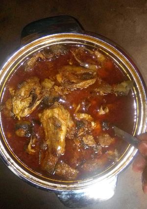 A picture of Fish pepper soup.