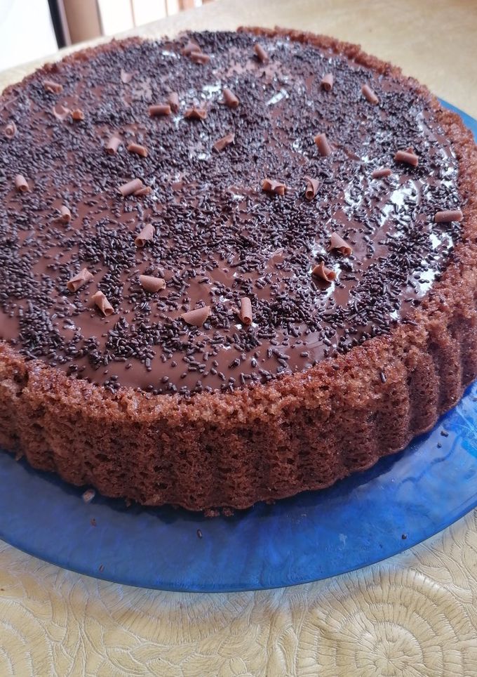 صورة لوصفة كيكة بشكلاط🍫