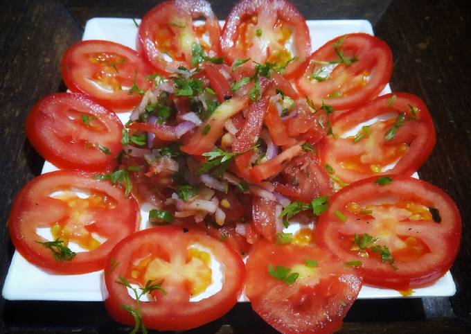 Tomato salad dhaba style