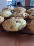 Galletas de ruibarbo