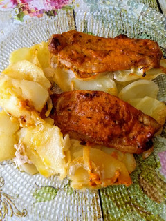 Una foto de Lomo al horno con salsa gaucha