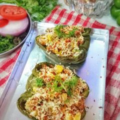 A picture of Shrimp And Quinoa Bell Pepper.