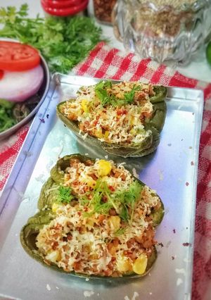 A picture of Shrimp And Quinoa Bell Pepper.