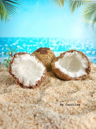 Langkah Gampang Menyiapkan Resep Mochi dalam Miniatur Buah Kelapa yang Enak Banget Anti Ribet, Lezat Sekali