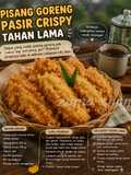 ​🍌 Pisang Goreng Pasir Crispy Tahan Lama