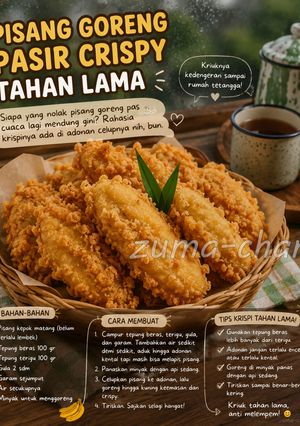 Foto resep ​🍌 Pisang Goreng Pasir Crispy Tahan Lama