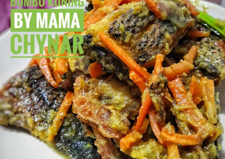 Cara Gampang mengolah Ikan Mujaer Bumbu Kuning, Lezat Sekali