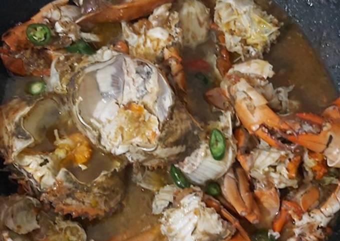 Bagaimana Membuat Kepiting lada hitam, Enak Banget