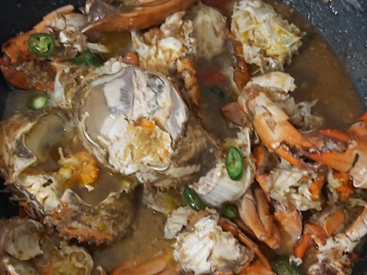 Langkah Gampang Membikin Resep Kepiting lada hitam yang Uenak Anti Ribet, Sempurna