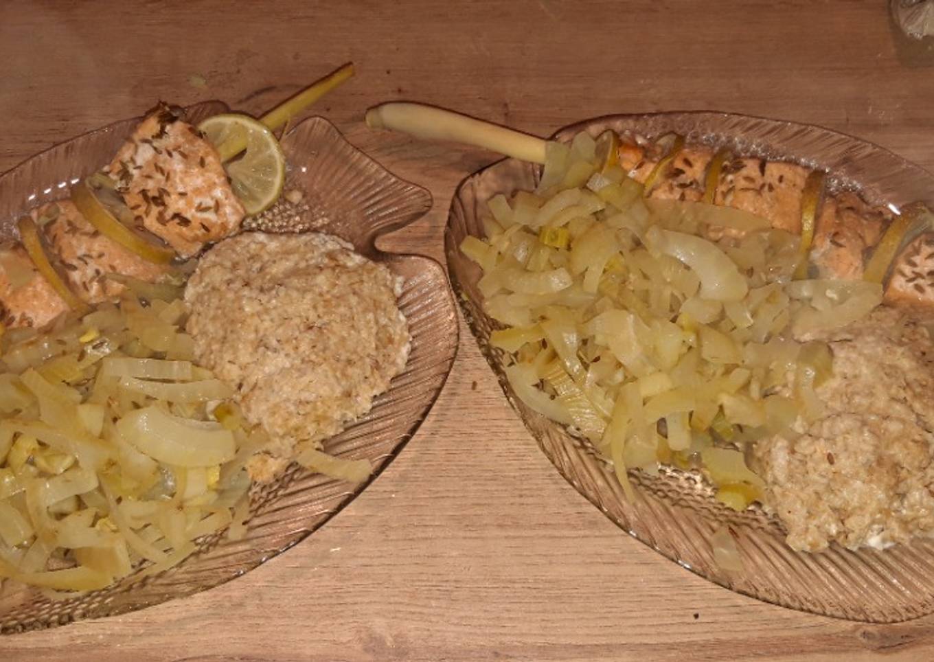 Papillotte de truite et fenouil, à la citronnelle