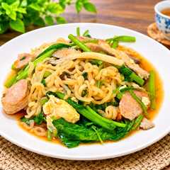 炒韓式泡麵(簡單料理)-レシピのメイン写真