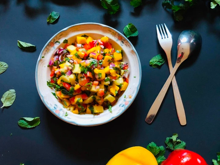 Simple Way Prepare Recipe Mango Salsa Salad that is Delicious, Perfect}