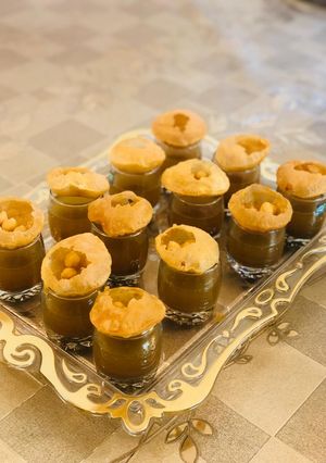 A picture of Pani puri shots.