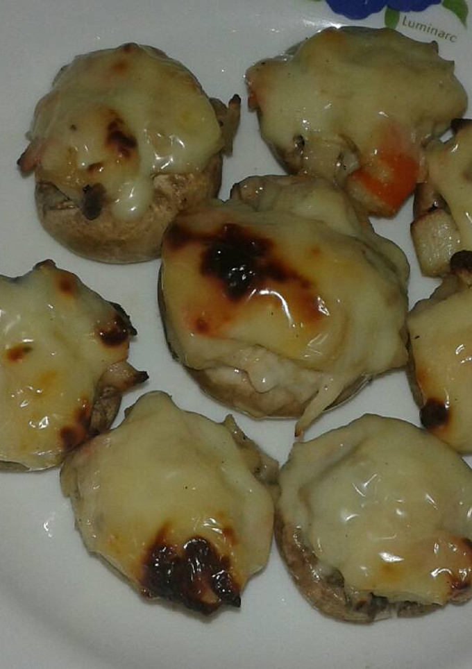 Una foto de Champiñones rellenos