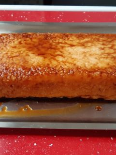 Una foto de Flan de coco sin huevo y casi sin azúcar