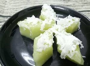 Hình của món Bánh Dưa Gang Hấp.