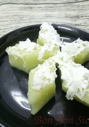 Hình của món Bánh Dưa Gang Hấp.