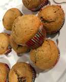 Muffins de banana y chocolate chips
