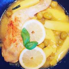 Une photo de Tajine poulet, olive verte