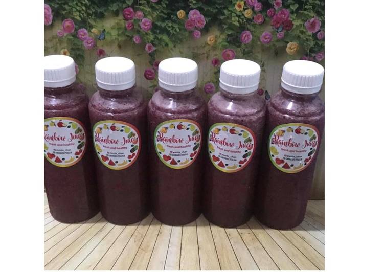 Bagaimana Membuat Diet Juice Aloe Vera Apple Lemon Strawberry Blueberry, Enak