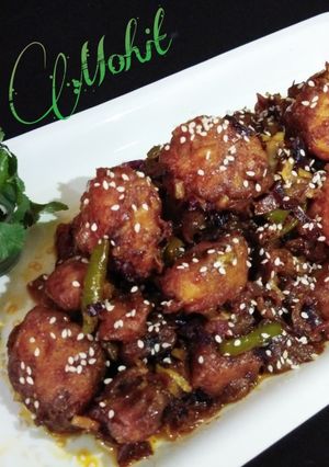 A picture of Cauliflower (Gobhi) Manchurian.