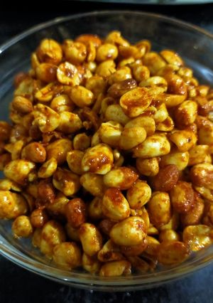 A picture of Masala Peanuts.