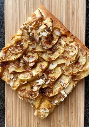 Une photo de Pizza aux pommes