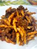 Trofie Fresche con Tritato di Cinghiale al Sugo