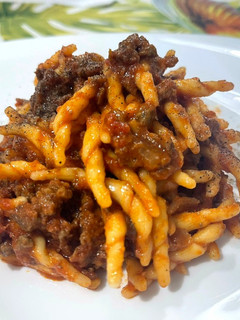 Foto di Trofie Fresche con Tritato di Cinghiale al Sugo