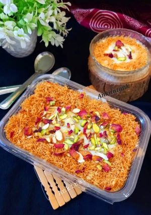 A picture of Sehri special rich Navabi sevaiya.