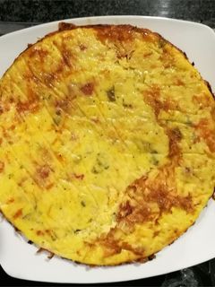 Una foto de Pastel de repollo con chorizo