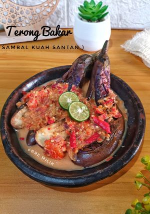 Foto resep 643. Terong Bakar Sambal Kuah Santan
