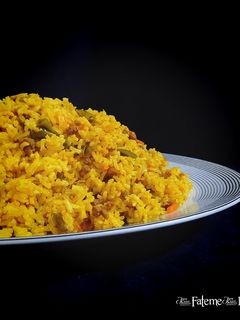 عکسی از دستور لوبیا پلو با هویج