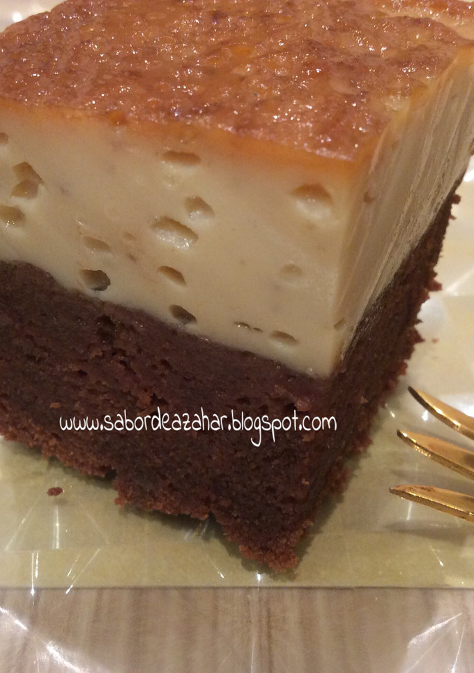 Una foto de Choco flan o bizcocho imposible