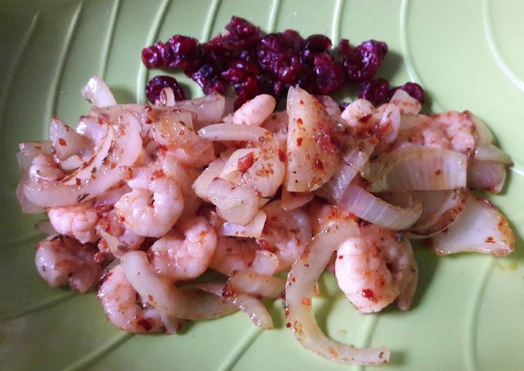 Udang spicy cranberry