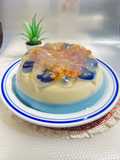 Puding susu edible flower ala fe