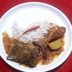 A picture of Katla fish kalia(katla fish kalia recipe in english).