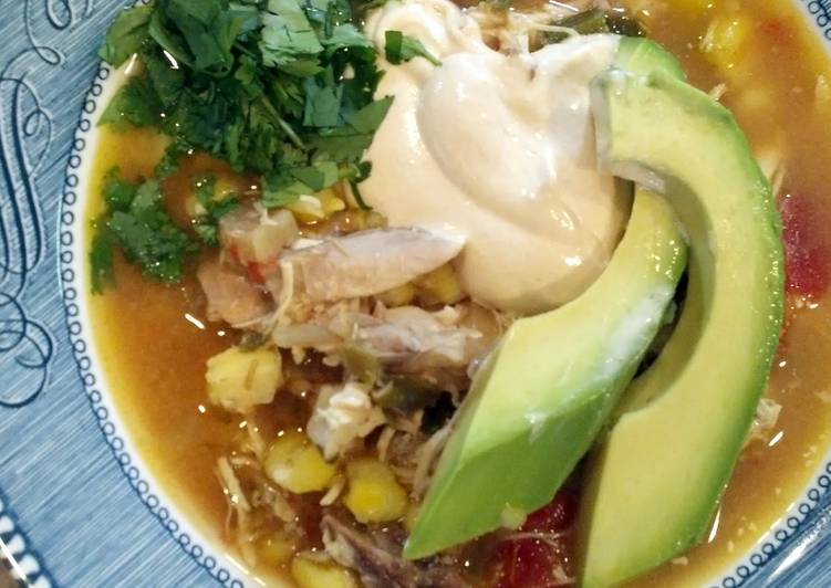 Step-by-Step Guide to Prepare Quick slow cooker chicken and poblano posole