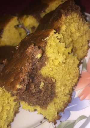 Una foto de Torta Marmolada de Naranjas y Chocolate 🍊 🍫