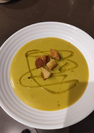 Una foto de Crema San Germán con picatostes en Mambo