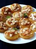 เค้กข้าวเหนียวมันฝรั่ง (น้ำผึ้ง/อัลมอนด์) Potato Sticky Rice Cake (Honey/Almond)