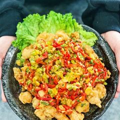 A picture of Salt and Pepper Fried Chicken.