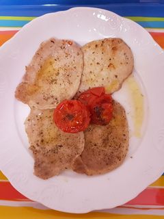 Una foto de Lomo al horno al vino blanco