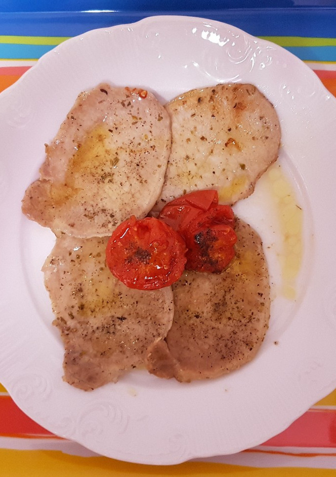Una foto de Lomo al horno al vino blanco