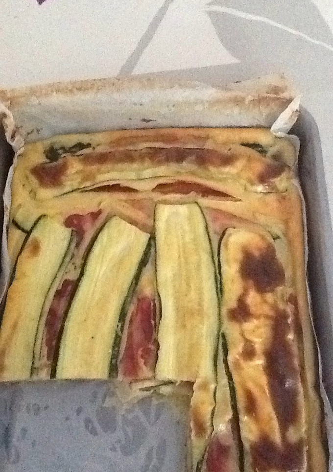 Una foto de Pastel de calabacín con Thermomix